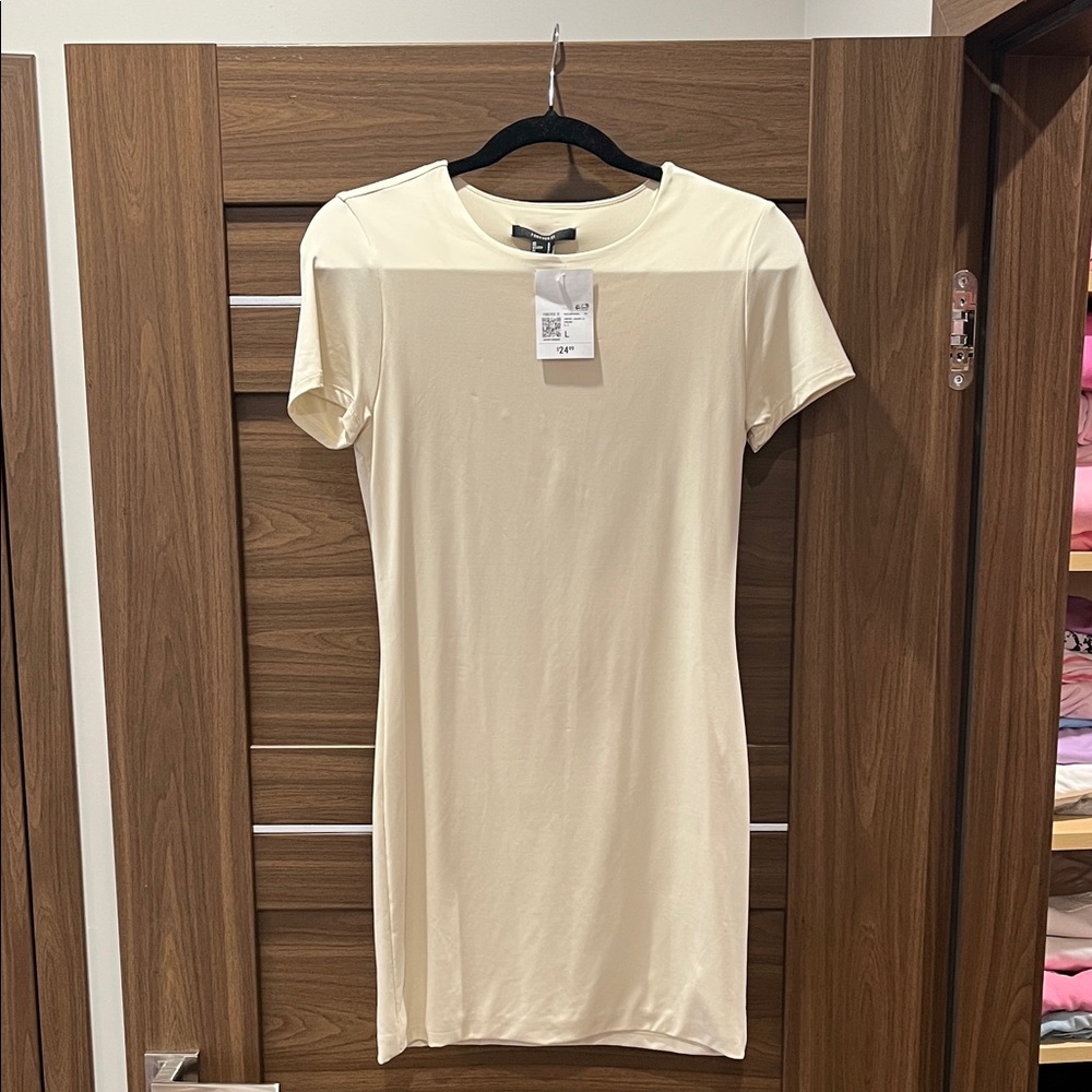 Cream Forever 21 Dress